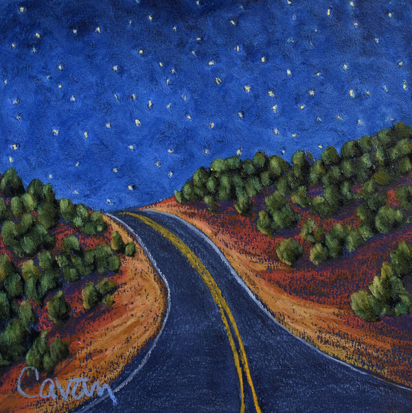 A Midnight Drive | 8” x 8”
