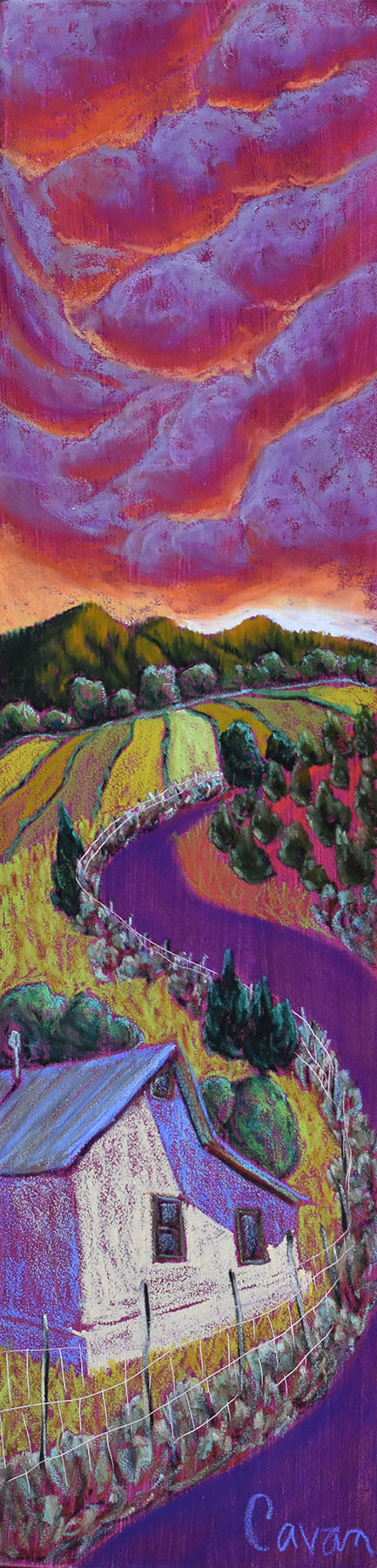 A Summer Sunset | 6” x 24”