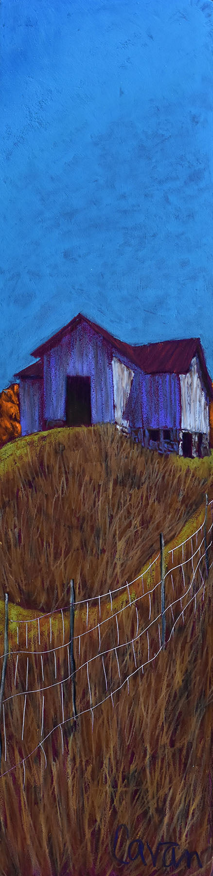 Afternoon Shadows On The Barn | 6” x 24”