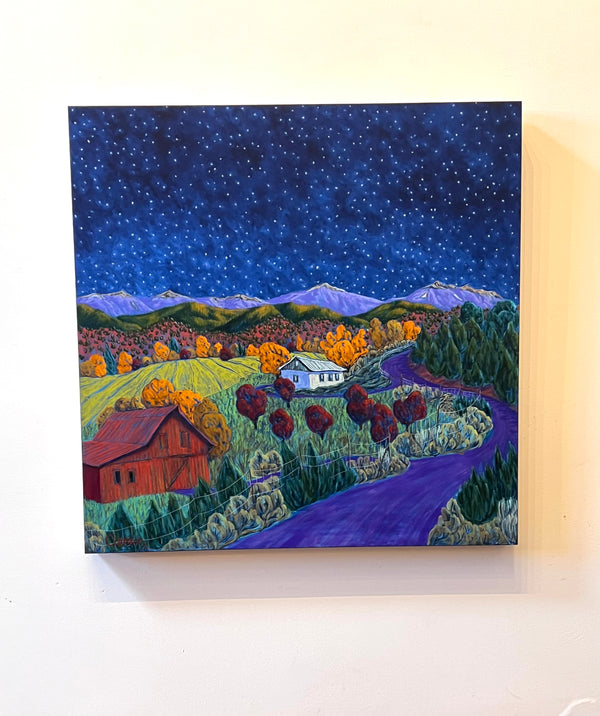 Night, She Fell  | 30” x 30”