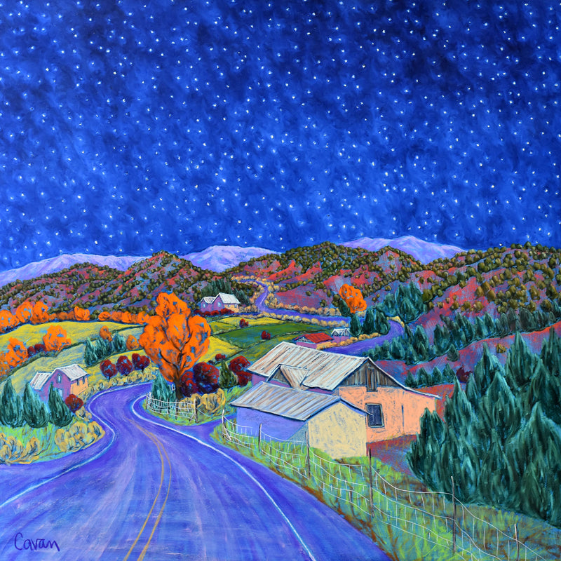 Midnight On The High Road | 30” x 30”