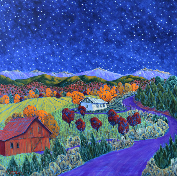 Night, She Fell  | 30” x 30”