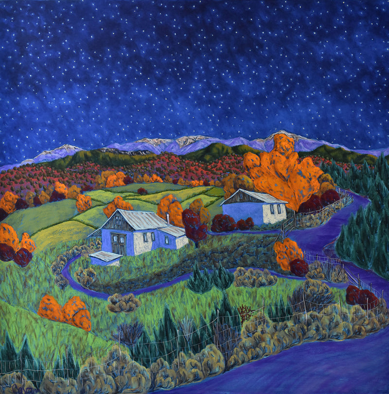 Stargazing In Sarco | 36” x 36”