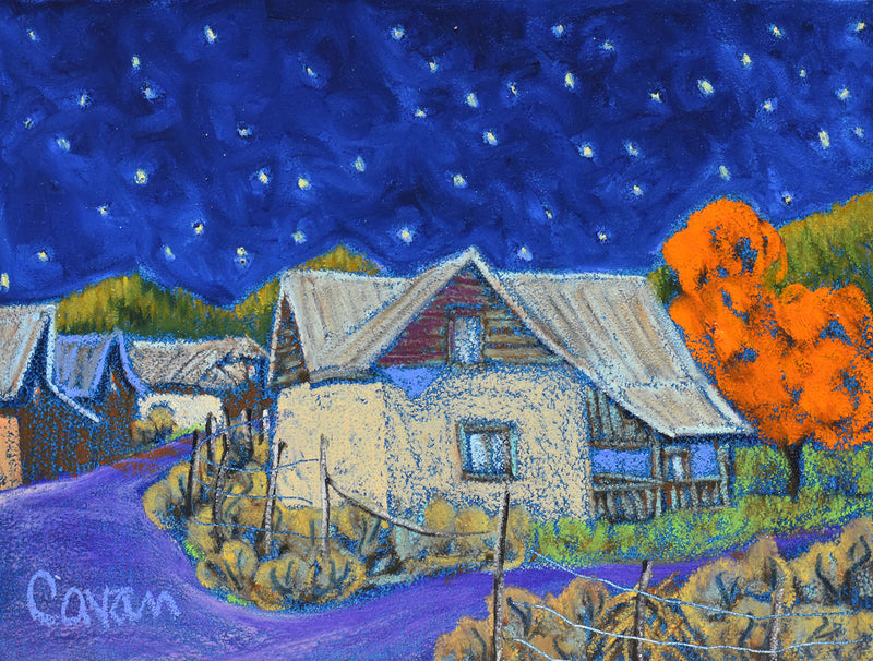 Truchas At Night  | 6” x 8”