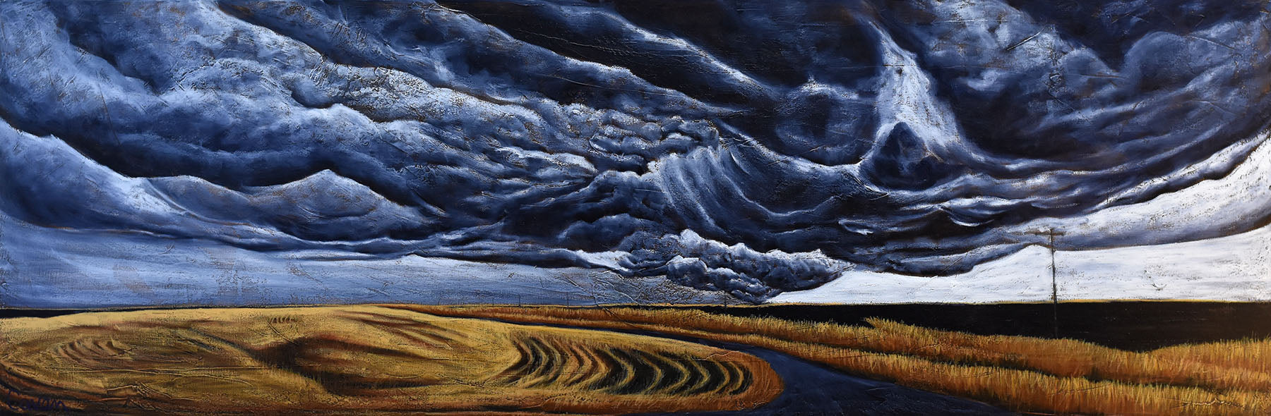 Joyful oil pastel drawings by Jennifer Cavan