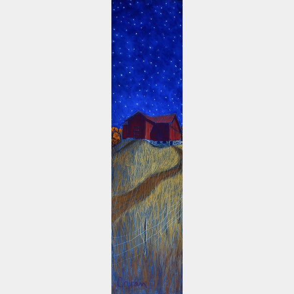 Stars Shine On The Red Barn| 6” x 24”